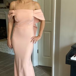 Blush maxi mermaid dress